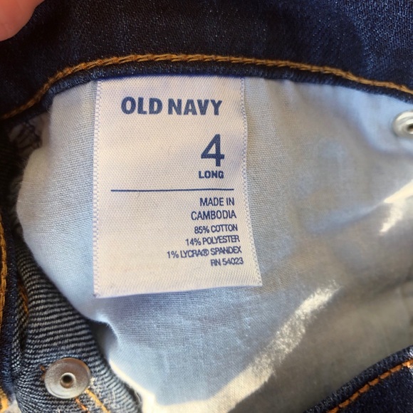 Old Navy Flirt skinny dark wash jeans size 4 long - Picture 5 of 7